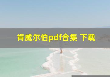 肯威尔伯pdf合集 下载